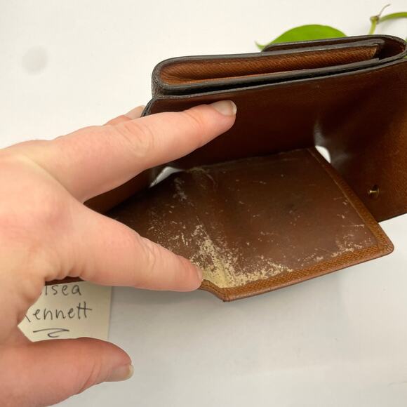 Louis Vuitton Monogram Canvas Square Elise Monogram Wallet Double Sided 0050 - Picture 12 of 16